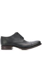 Carpe Diem Leather Derby Shoes - Black