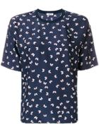 P.a.r.o.s.h. Butterfly Print Blouse - Blue