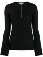 Stella Mccartney Chevron Knitted Top - Black
