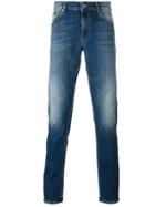 Pt05 Stone Washed Slim Jeans - Blue