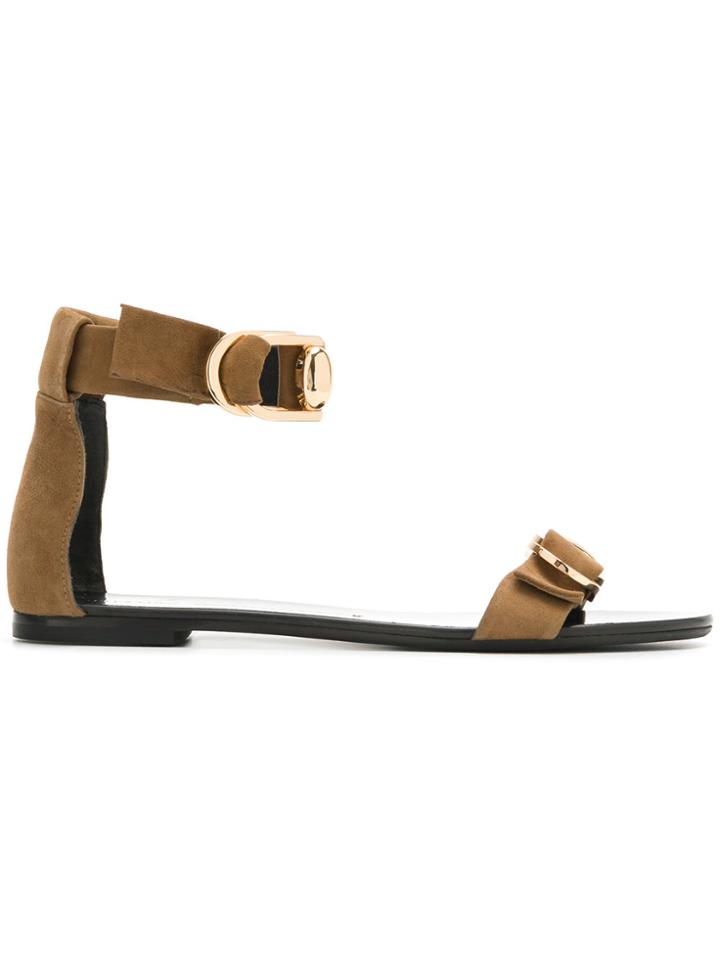 Stella Luna Double Ring Sandals - Brown