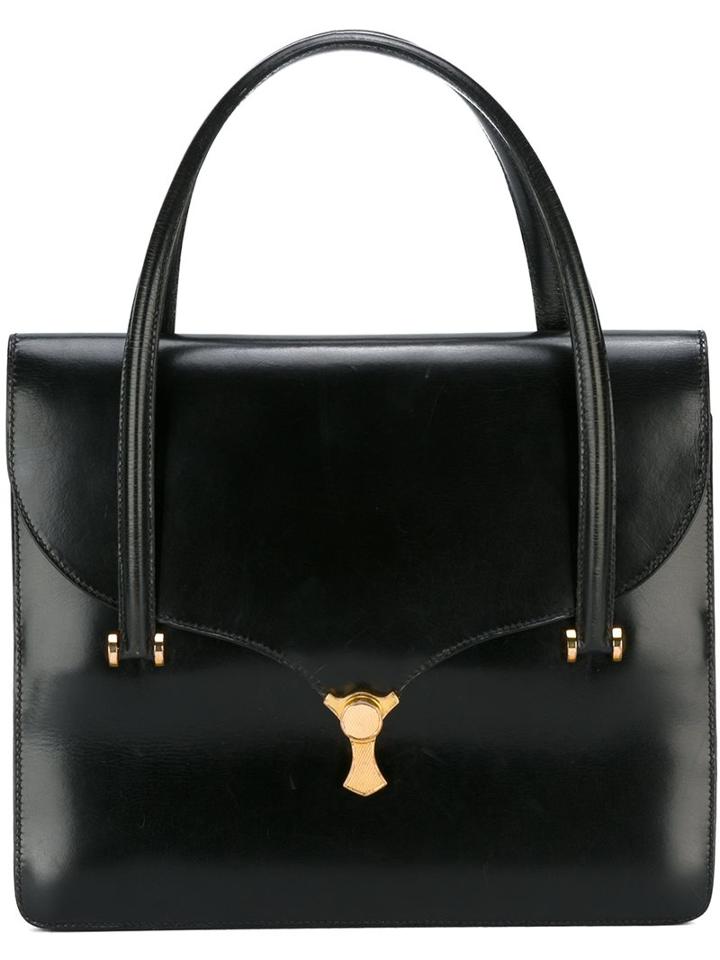 Hermès Vintage Square Tote, Women's, Black