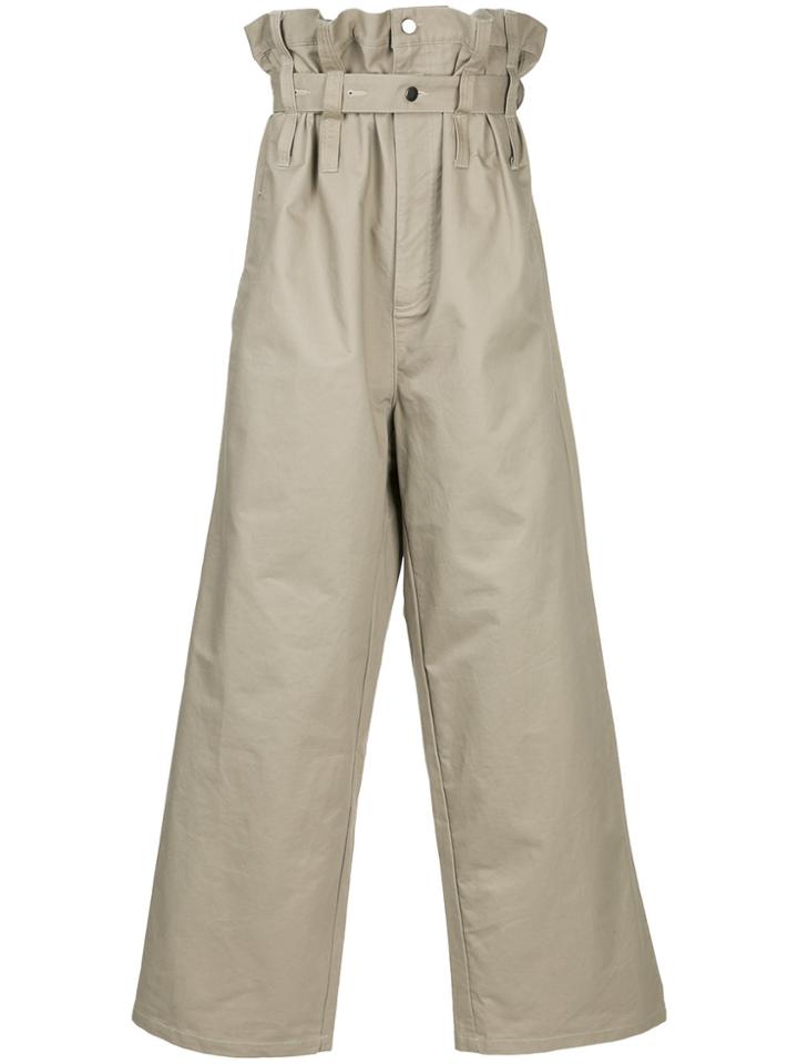 Liam Hodges High-waisted Oversized Trousers - Grey