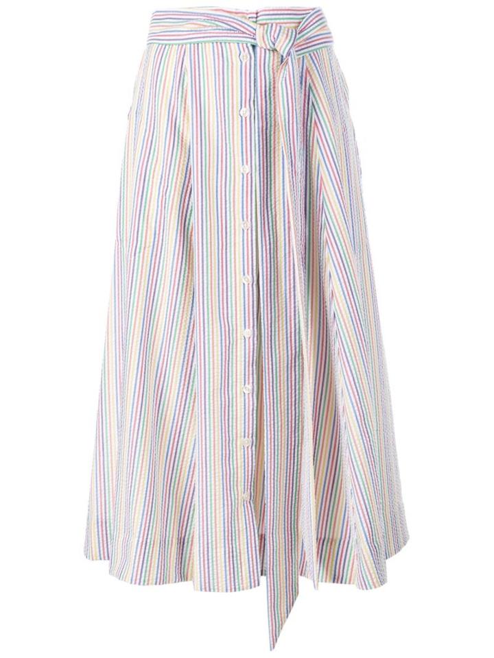Lisa Marie Fernandez Midi Striped Skirt