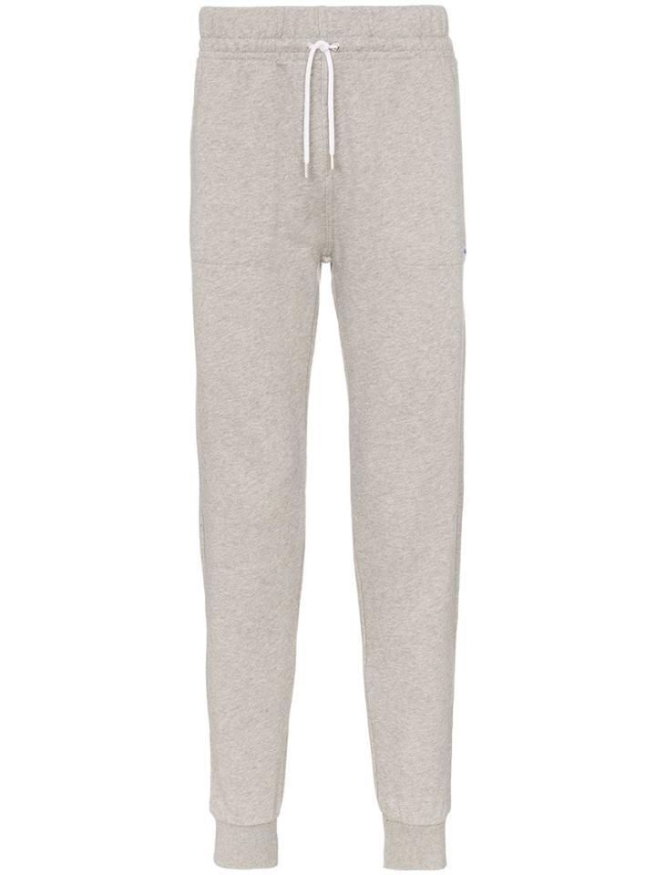 Maison Kitsuné Fox Detail Drawstring Sweatpants - Grey