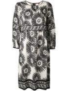 Max Mara Studio - Floral Print Dress - Women - Silk - 40, Nude/neutrals, Silk