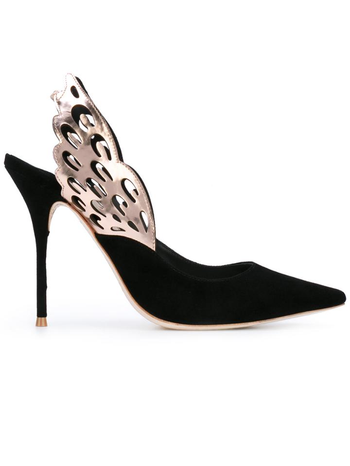 Sophia Webster Wings Motif Pointed Pumps - Black