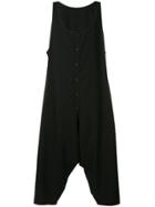 Yohji Yamamoto Drop Crotch Jumpsuit - Black