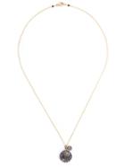 Dana Kellin Diamond And Rutilated Quartz Pendant Necklace