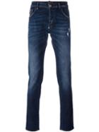 Philipp Plein Straight-leg Jeans, Men's, Size: 31, Blue, Cotton/spandex/elastane/polyester