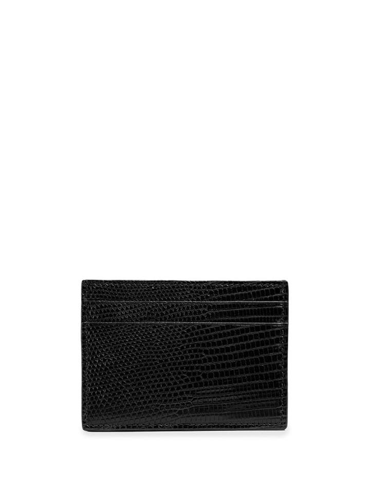 Gucci Lizard Card Case - Black