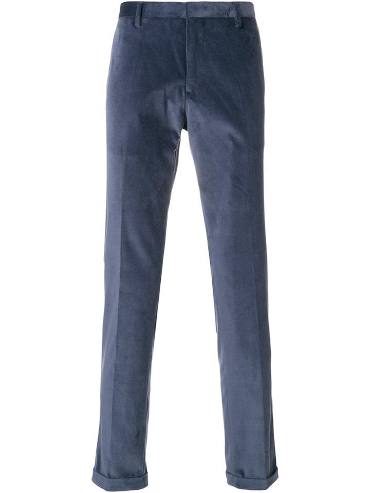 Paul Smith Turn-up Chinos - Blue
