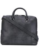 Orciani Top Handles Tote, Men's, Blue, Leather