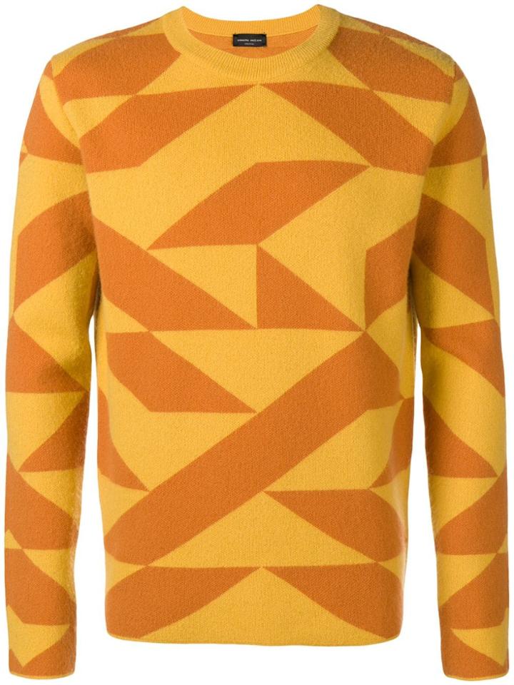 Roberto Collina Qube Sweater - Yellow & Orange