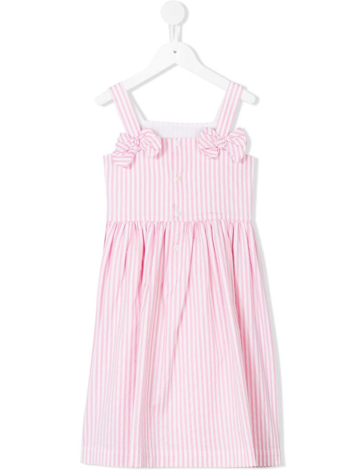 Il Gufo - Striped Flared Dress - Kids - Cotton/spandex/elastane - 6 Yrs, Pink/purple