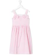 Il Gufo - Striped Flared Dress - Kids - Cotton/spandex/elastane - 6 Yrs, Pink/purple