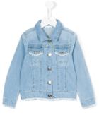 Chloé Kids Classic Denim Jacket, Girl's, Size: 12 Yrs, Blue