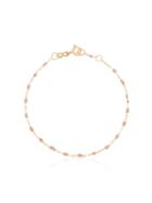 Gigi Clozeau 18kt Gold Beaded Chain Bracelet - Pink/gold