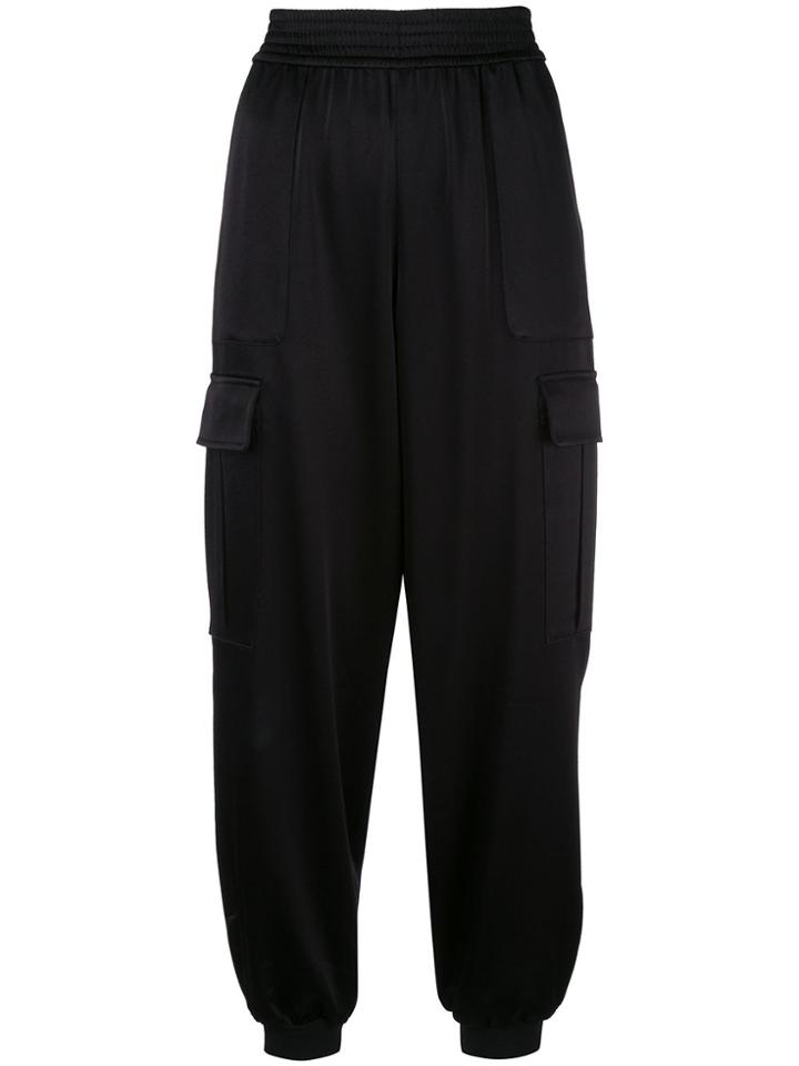 Alice+olivia Dede Tapered Cropped Trousers - Black