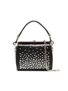 Alexander Mcqueen Black Studded Chain Mini Box Bag