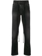 Off-white Straight Cut Jeans - Black