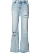 Adaptation Distressed Bootcut Jeans - Blue
