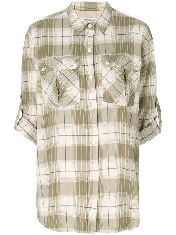 Current/elliott Checked Shirt - Nude & Neutrals