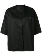 Yves Salomon Cuffed Sleeves Shirt - Black