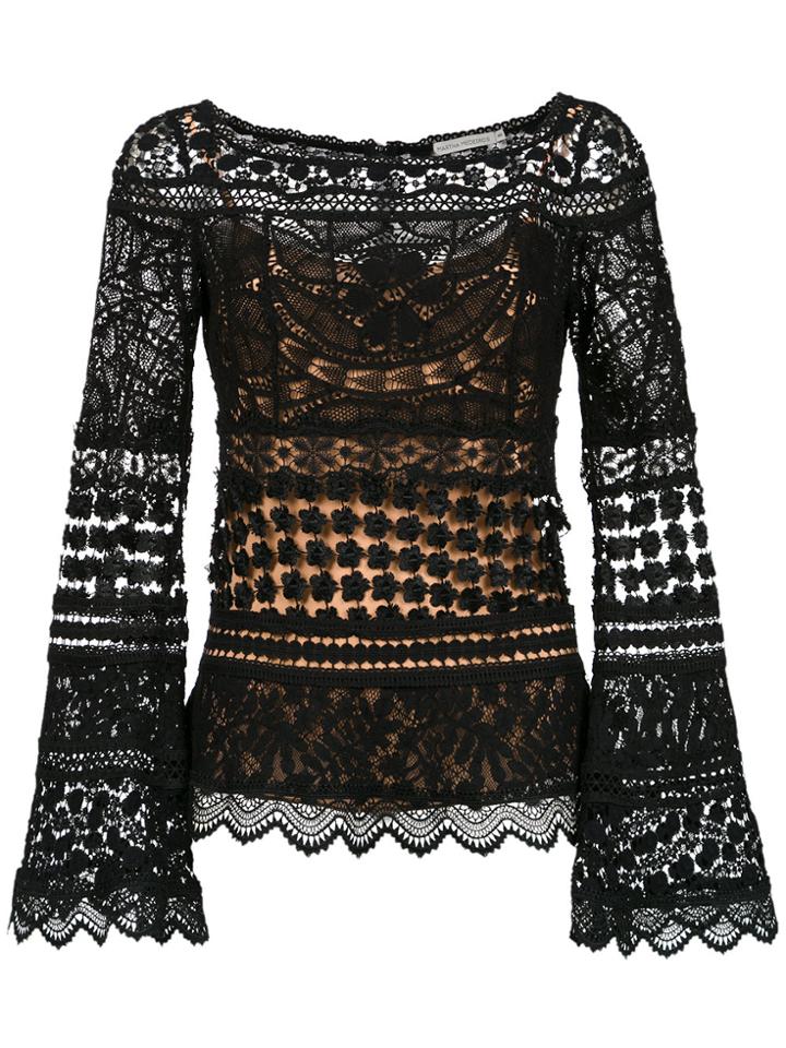 Martha Medeiros Camila Lace Blouse - Black