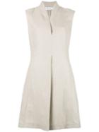 Loro Piana Sleeveless Dress, Women's, Size: 42, Nude/neutrals, Linen/flax
