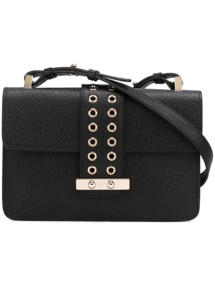 Red Valentino Perforated Strap Shoulder Bag, Women's, Black