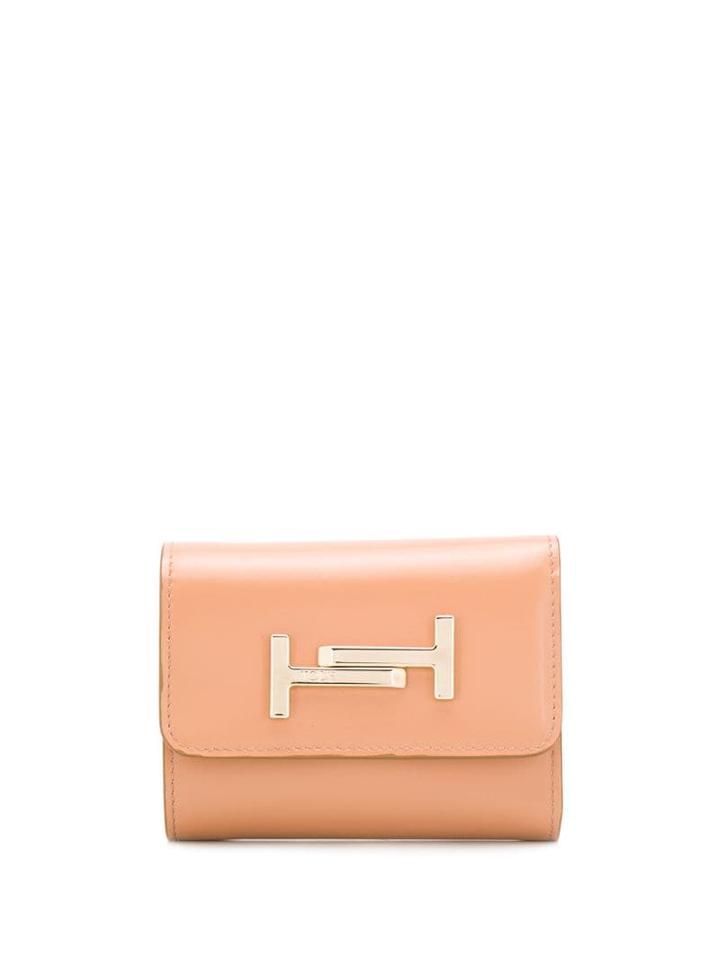 Tod's Double T Tri-fold Wallet - Neutrals