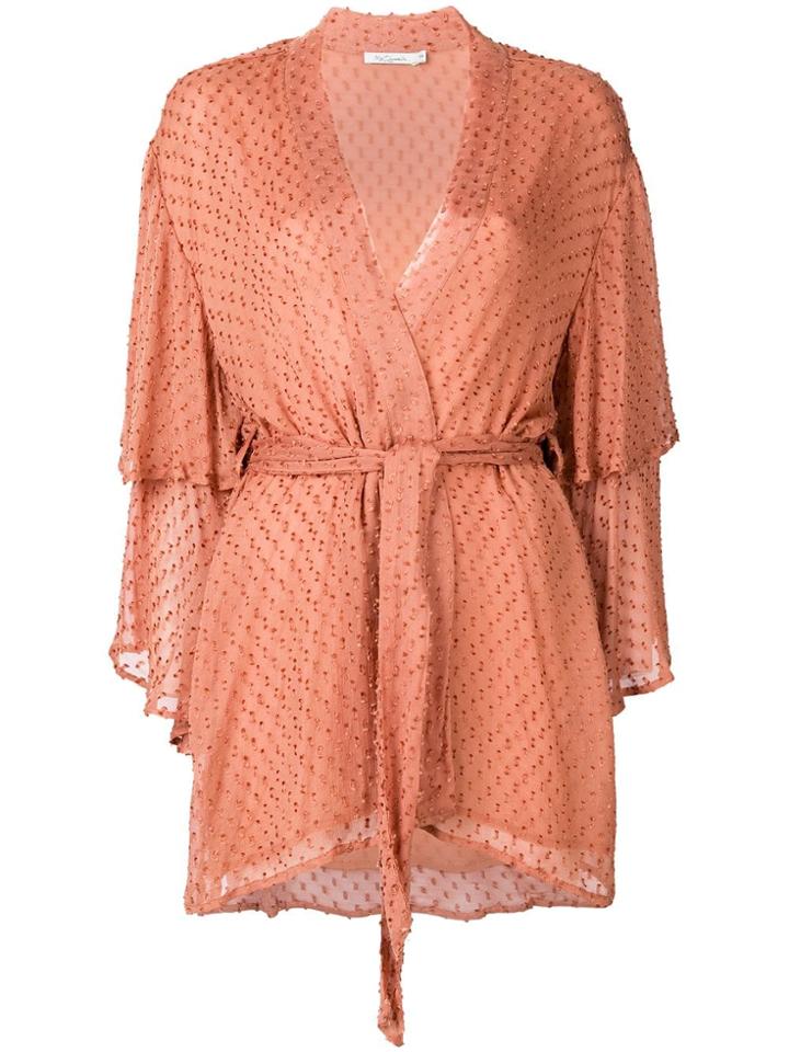 Mes Demoiselles Layered Sleeve Jacket - Brown