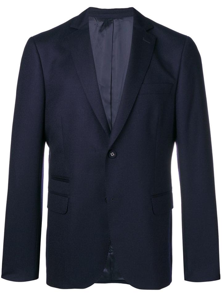 Officine Generale Single Breasted Blazer - Blue