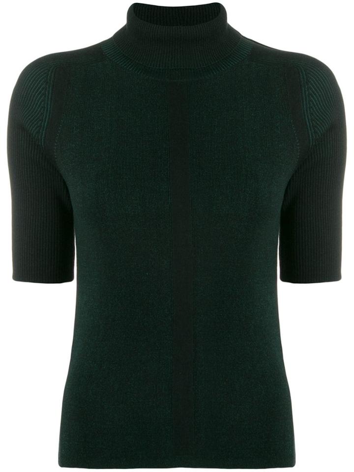 Falke Roll Neck Knit Top - Black