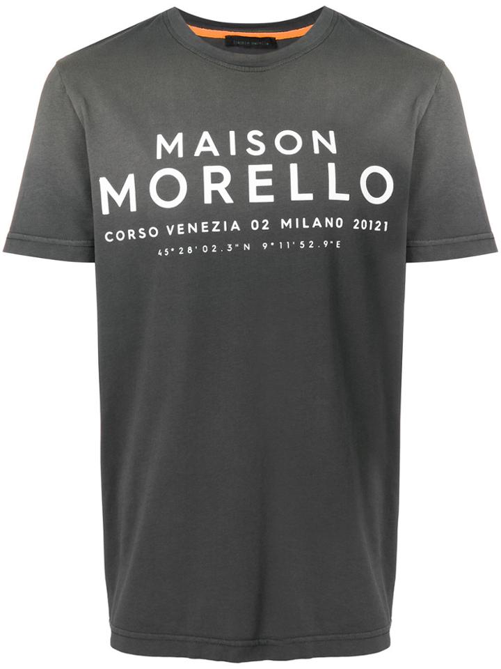 Frankie Morello Coordinates Logo T-shirt - Grey