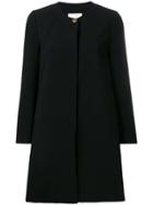 L'autre Chose Single-breasted Fitted Coat - Black