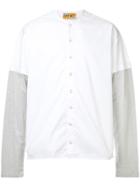 Geym Double-sleeve Oversized Shirt - White