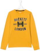 Hackett Kids Teen Logo Print T-shirt - Yellow & Orange