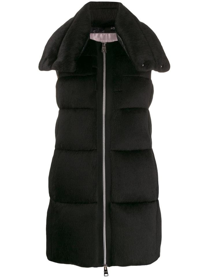 Herno Long-length Gilet - Black