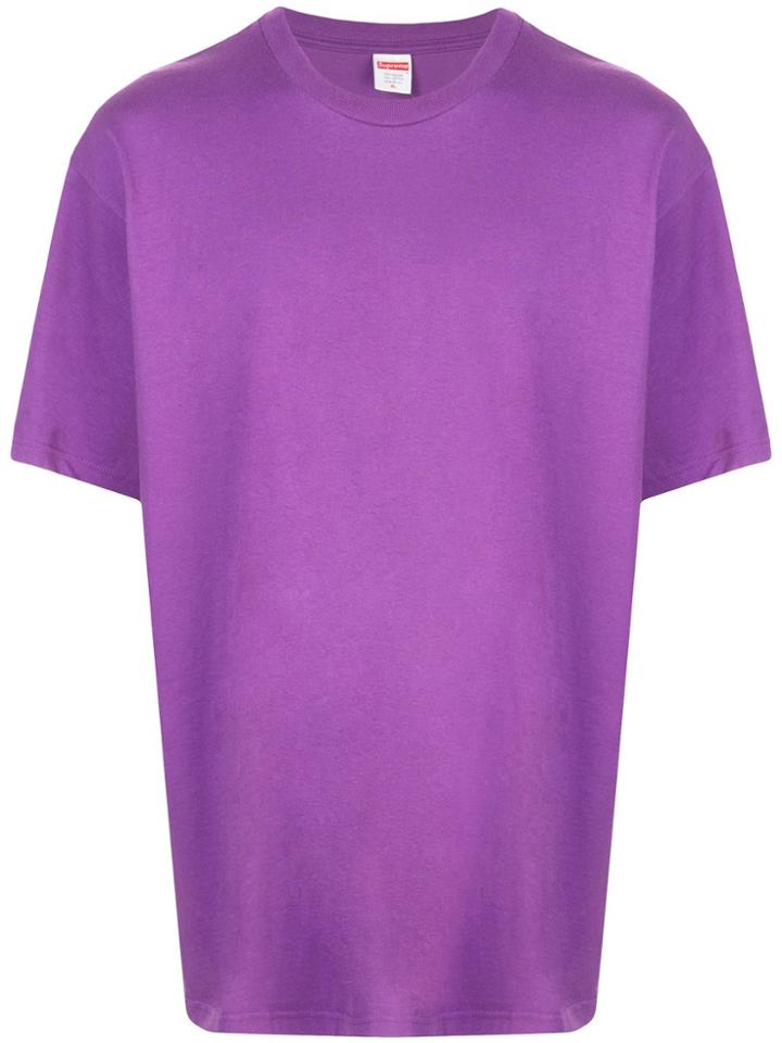 Supreme Headline Print T-shirt - Purple