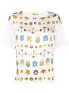 Versace Jeans Key & Padlock Printed T-shirt - White