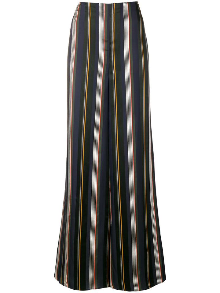 Roksanda Striped Flared Trousers - Black