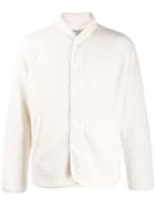 Ymc Button Shearling Cardigan - White