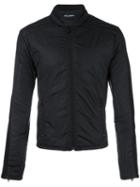 Dolce & Gabbana Knitted Panel Jacket, Men's, Size: 52, Black, Acrylic/polyamide/wool