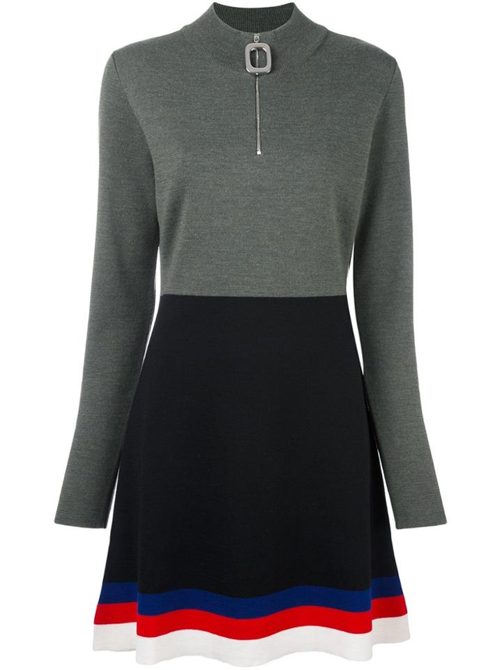 Jw Anderson Zip Collar Dress - Green