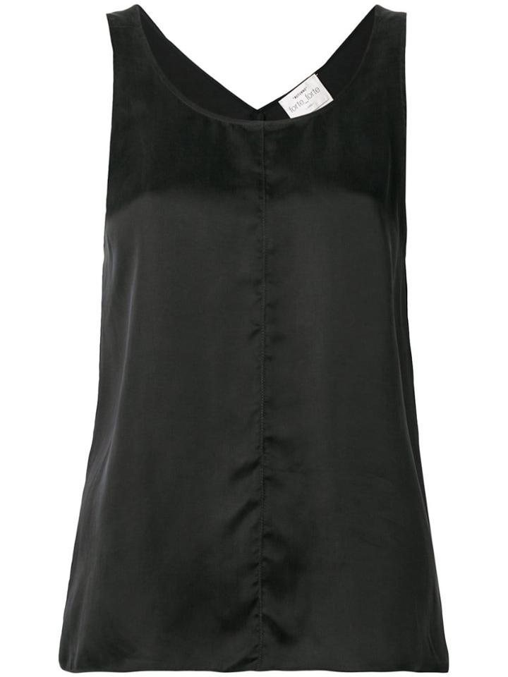 Forte Forte Relaxed Fit Tank Top - Black