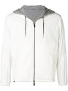 Ermenegildo Zegna Hooded Zipped Jacket - White