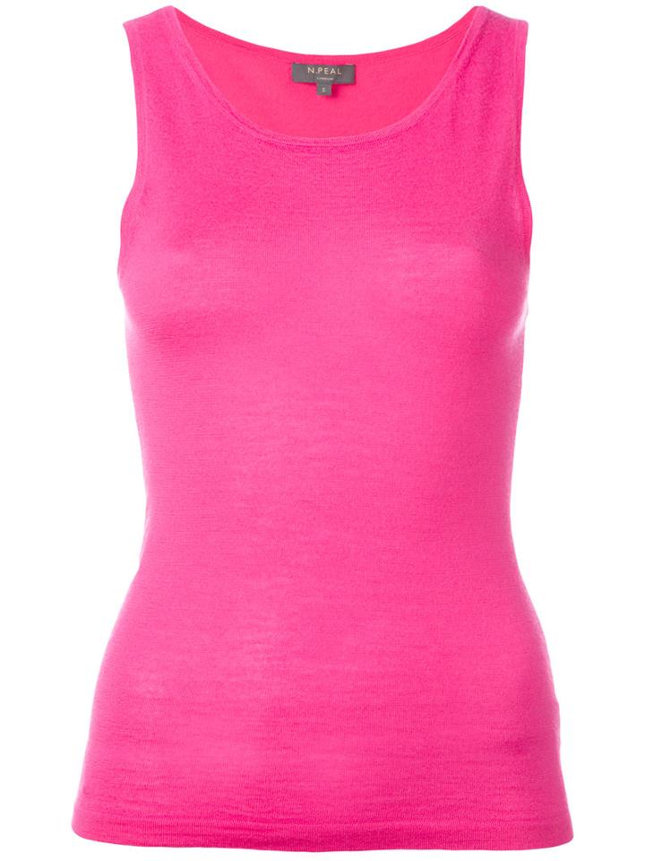 N.peal Super Fine Shell Top, Women's, Size: Medium, Pink/purple, Cashmere