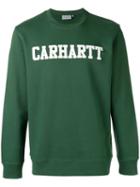 Carhartt Logo Print Sweatshirt, Men's, Size: Small, Green, Cotton